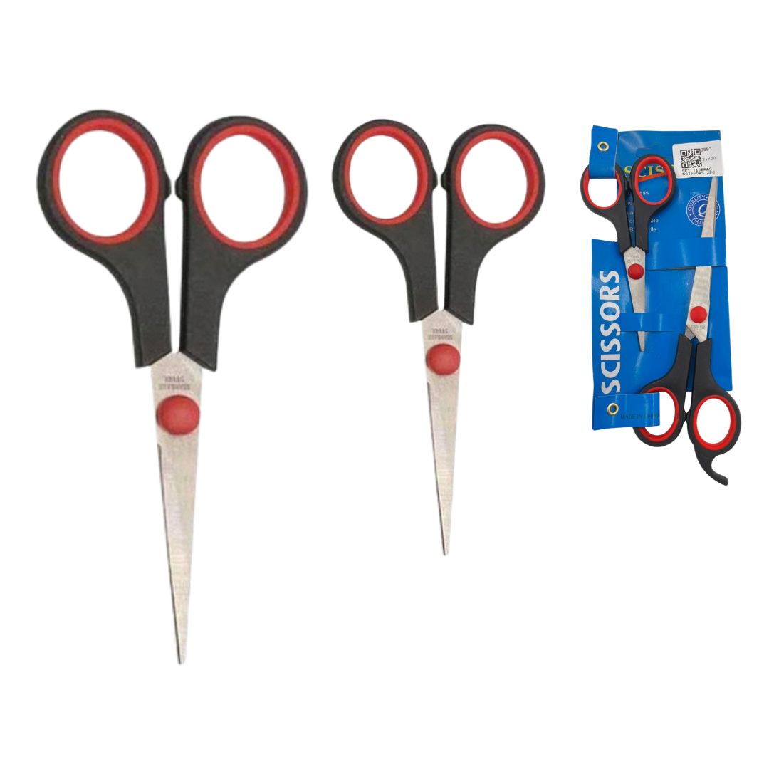 SET TIJERAS SCISSORS 2PCS 6.5" 4.5" BMR-3593