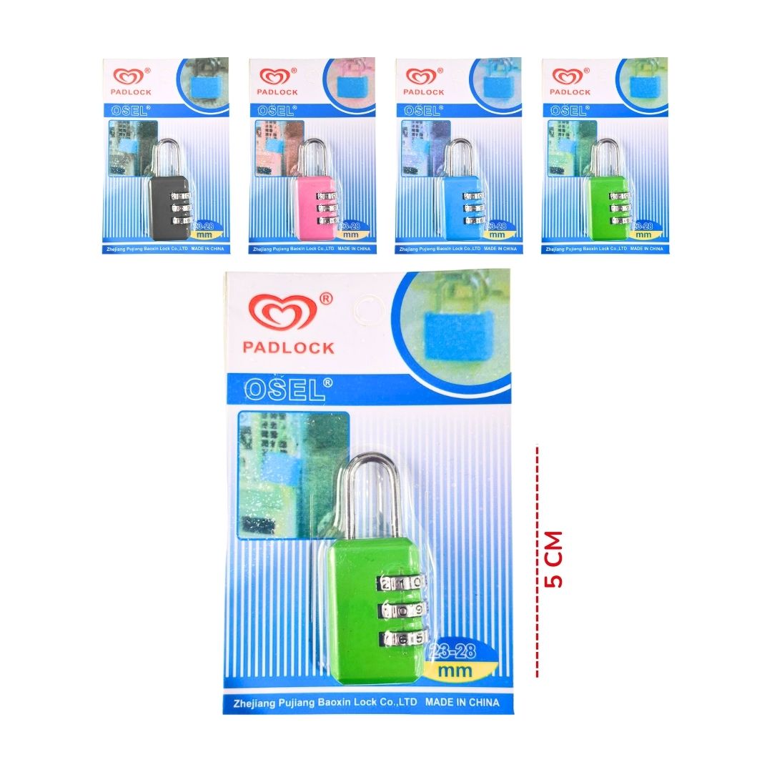 CANDADO CON CLAVE PARA MALETA BMR-4680