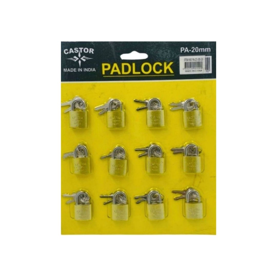 CARTON CANDADO CASTOR*12 PA-20-20-20