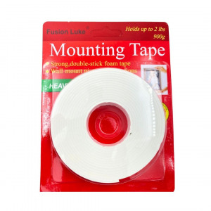 CINTA DOBLE FAZ BLANCA 1.8CM*3M*2MM BMR-3912