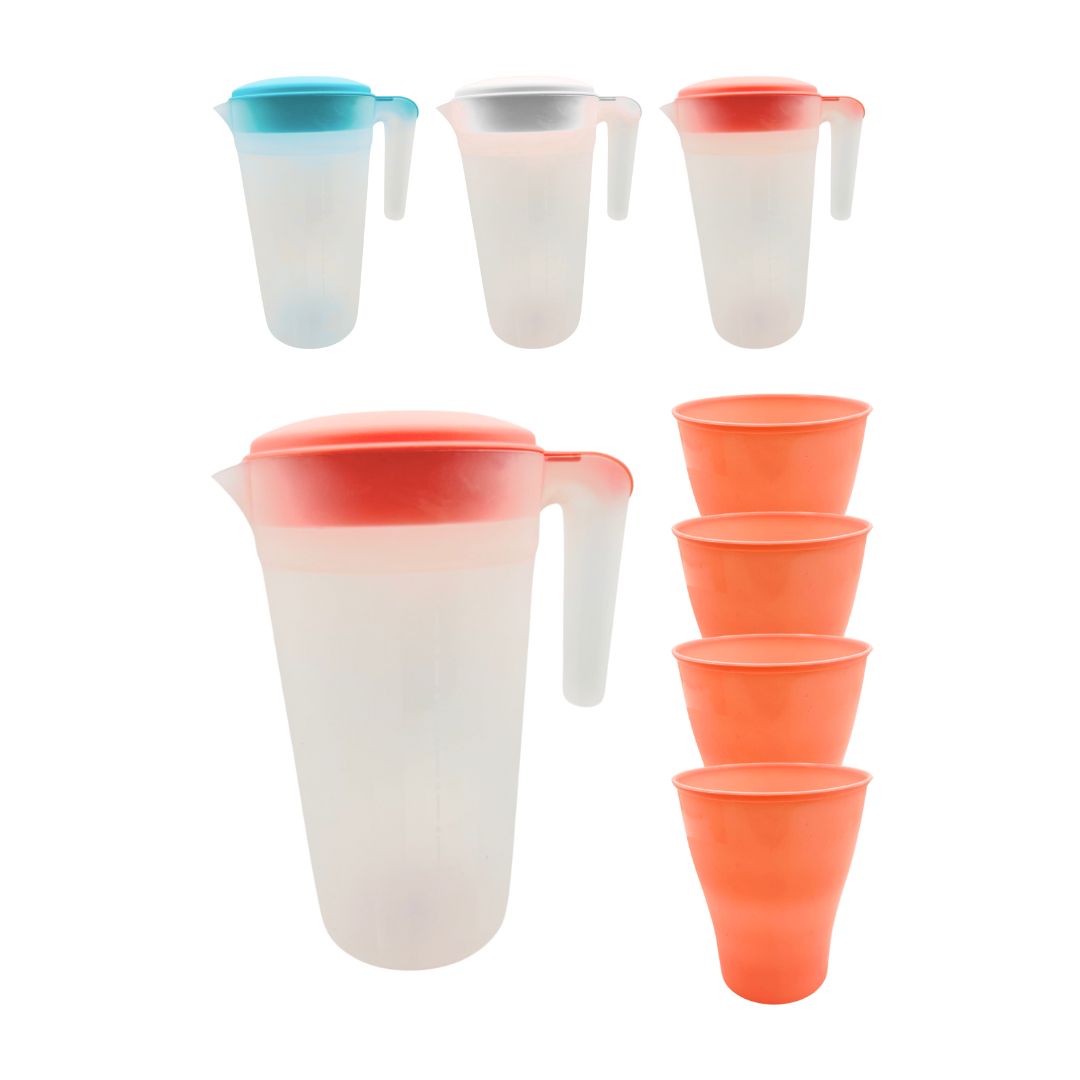 SET JARRA+4 VASOS BMR-5624