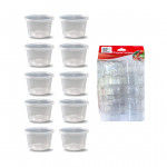 SET DE CONDIMENTEROS TRANSPARENTE *10PCS BMR-5669