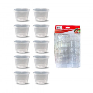 SET DE CONDIMENTEROS TRANSPARENTE *10PCS BMR-5669