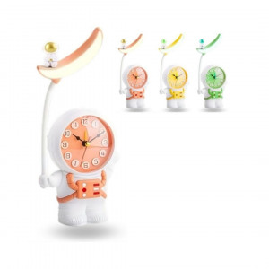 LAMPARA Y RELOJ DESPERTADOR ASTRONAUTA HD3409