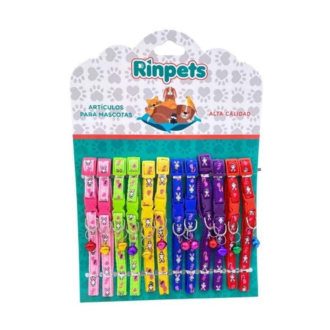 CARTON COLLAR PARA MASCOTAS*12 RINPETS 1.0CM BMR-3318