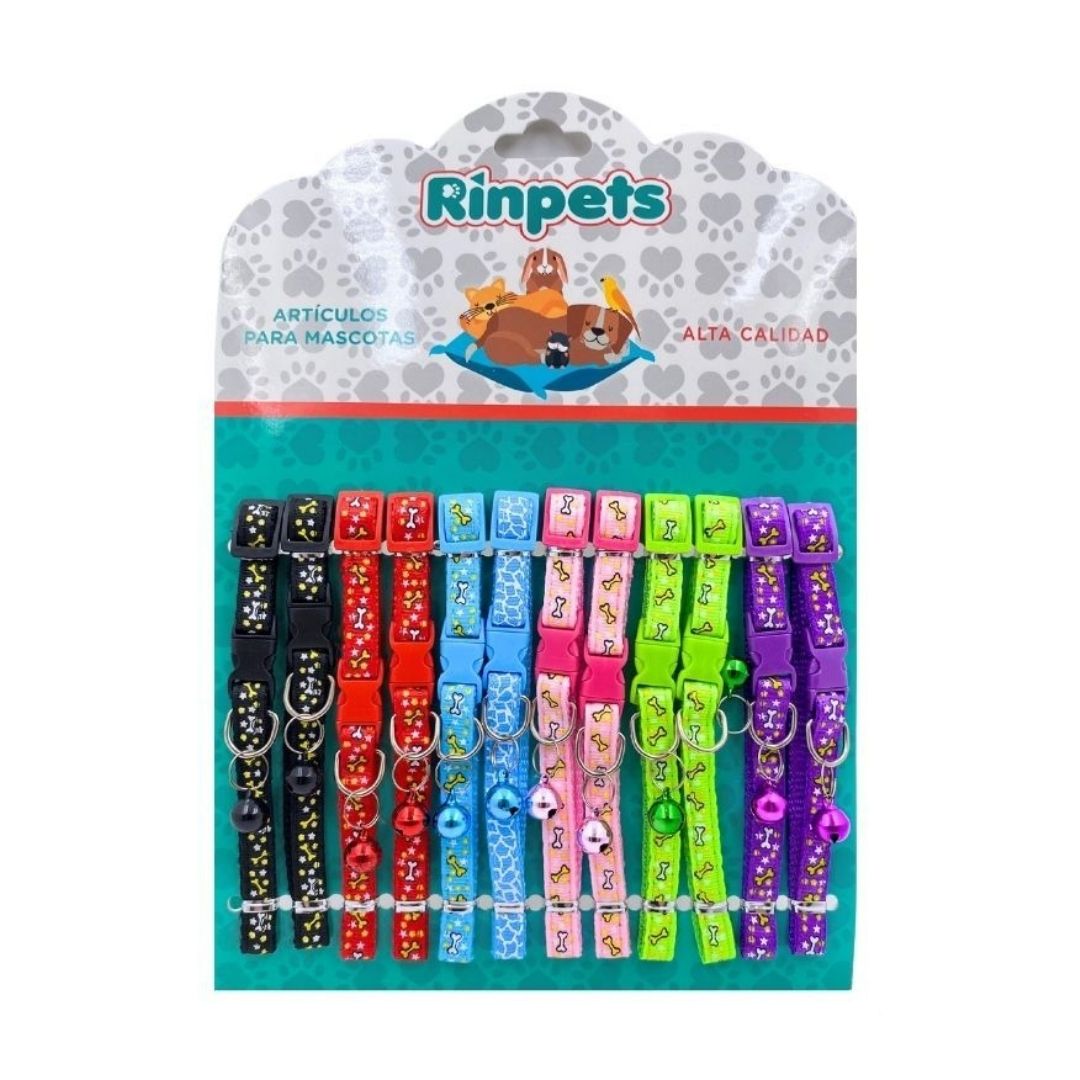 CARTON COLLAR PARA MASCOTAS*12 RINPETS 1.0CM BMR-3328