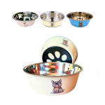 RECIPIENTE METALICO ESTAMPADO PARA MASCOTAS 19cm BMR-4383-3