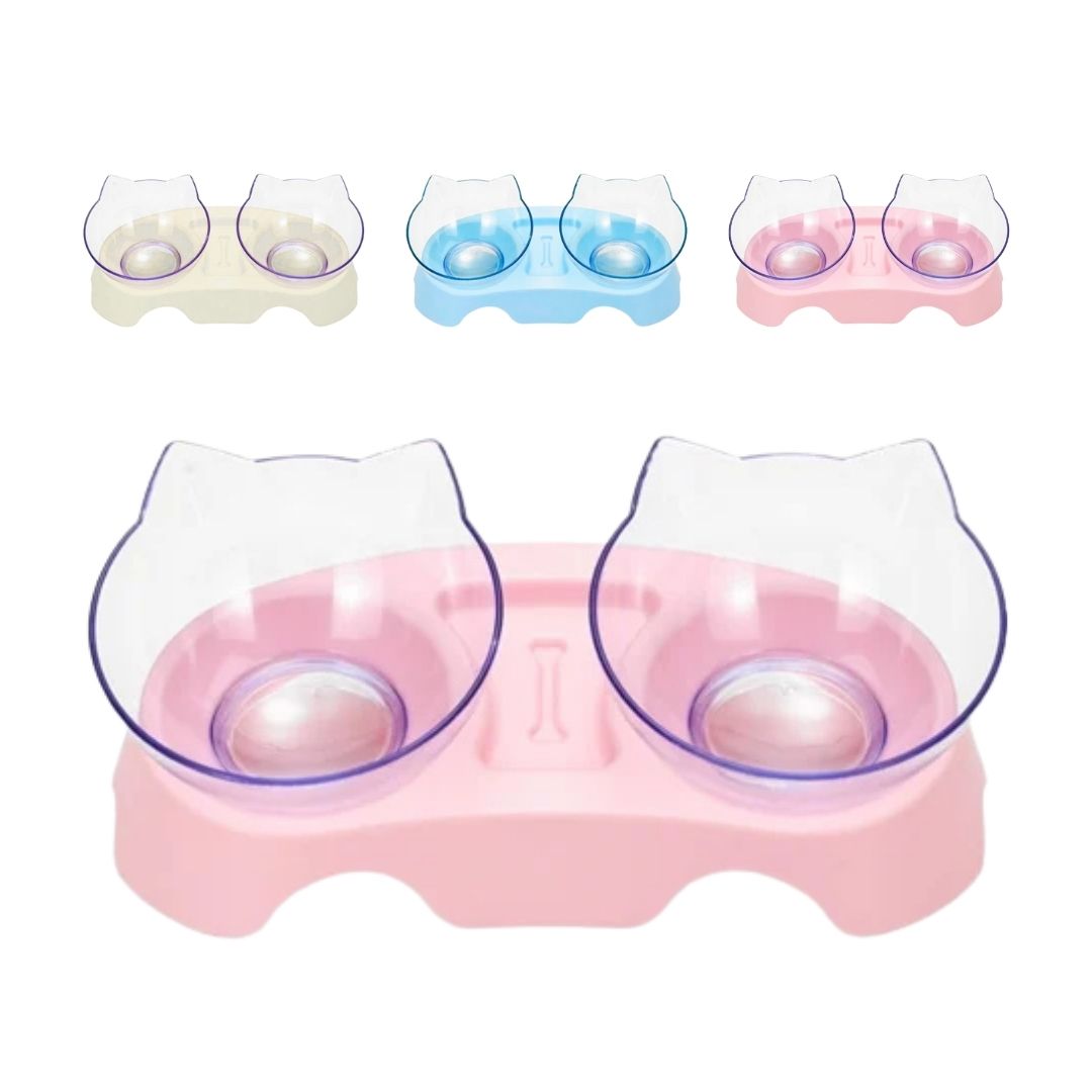 RECIPIENTE DOBLE PARA MASCOTAS 30*10*6 BMR-4519