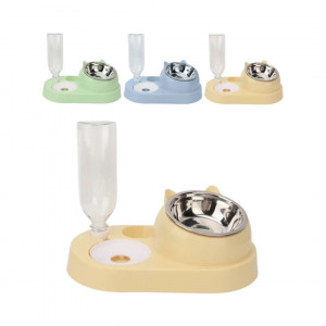 RECIPIENTE DOBLE PARA MASCOTAS 35*18*11 BMR-4521