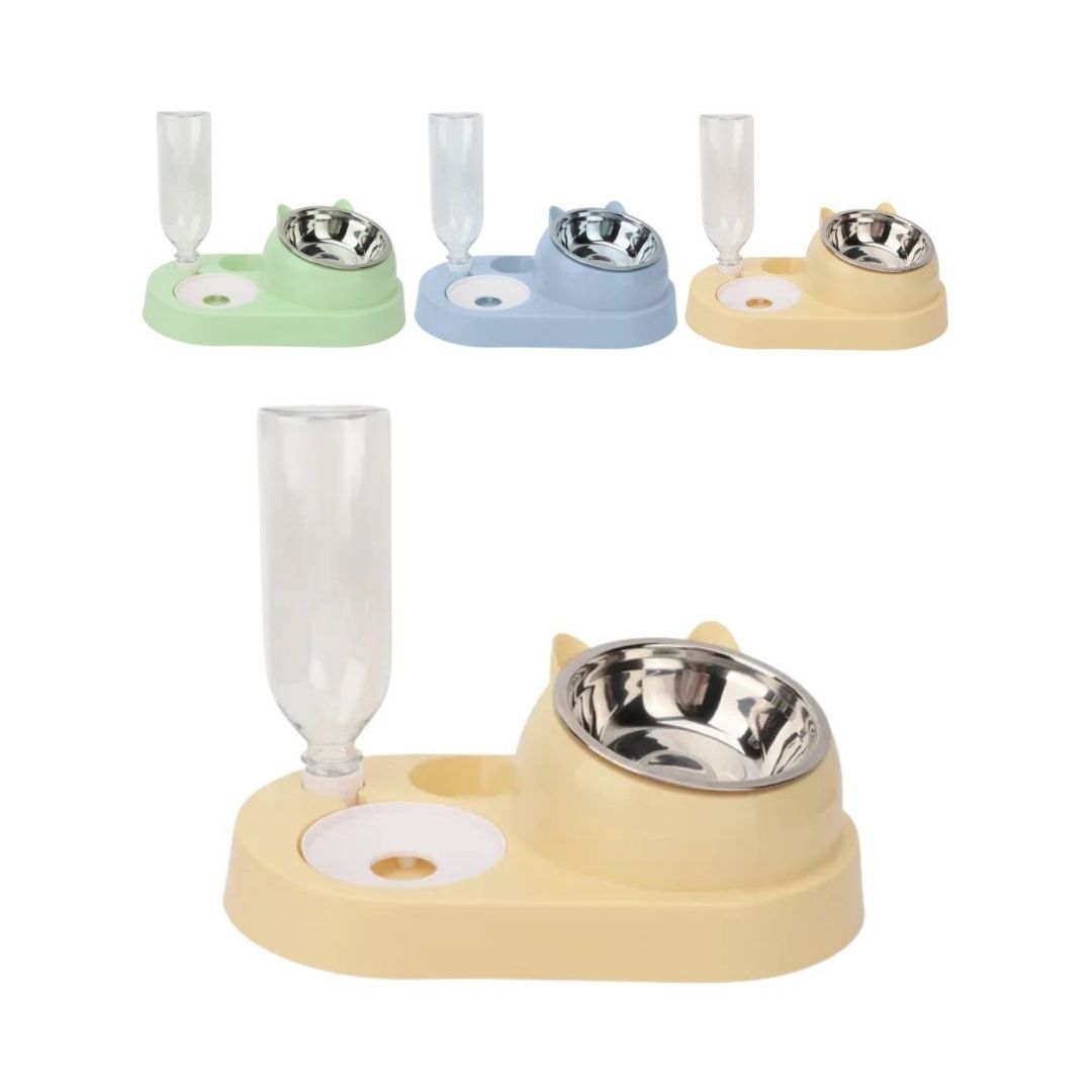 RECIPIENTE DOBLE PARA MASCOTAS 35*18*11 BMR-4521