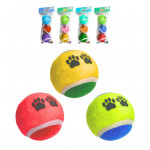 PELOTA TENIS PARA MASCOTA RINPETS COLORES *3PCS 6.5CM BMR-5202