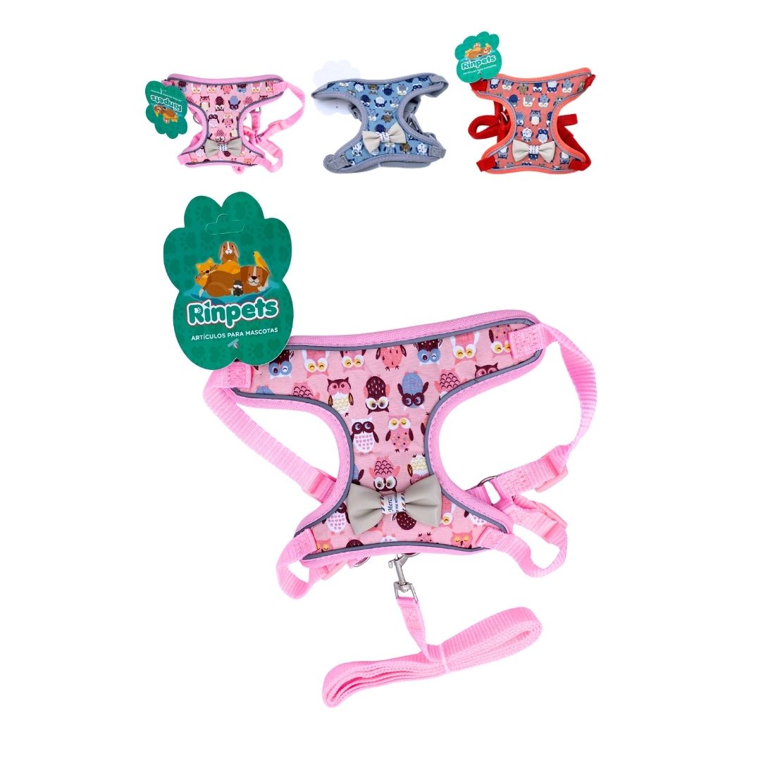 LASO PARA MASCOTA CON PECHERA RINPETS S,M,L,XL BMR-5224