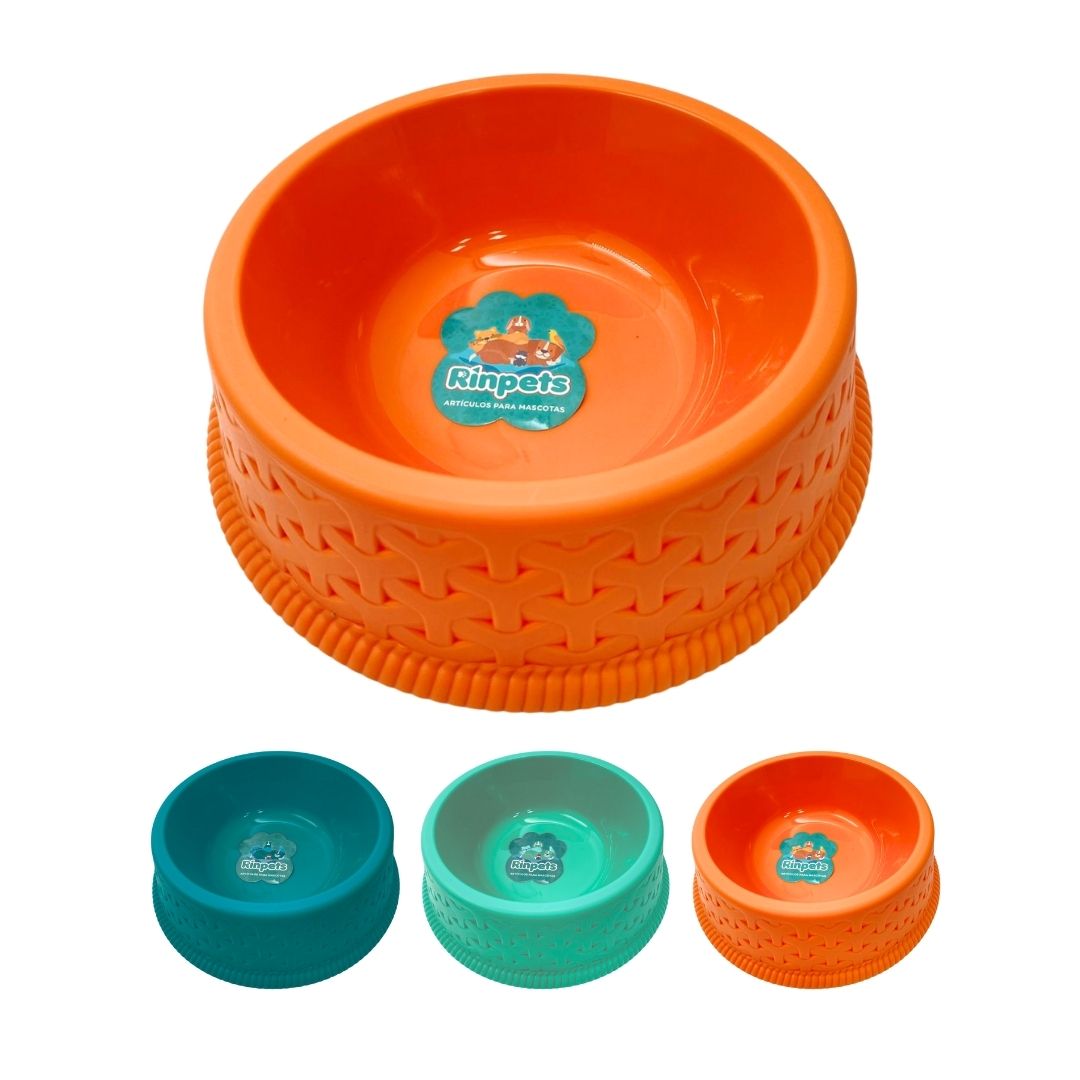 RECIPIENTE PLASTICO PARA MASCOTA RINPETS 15CM BMR-5254