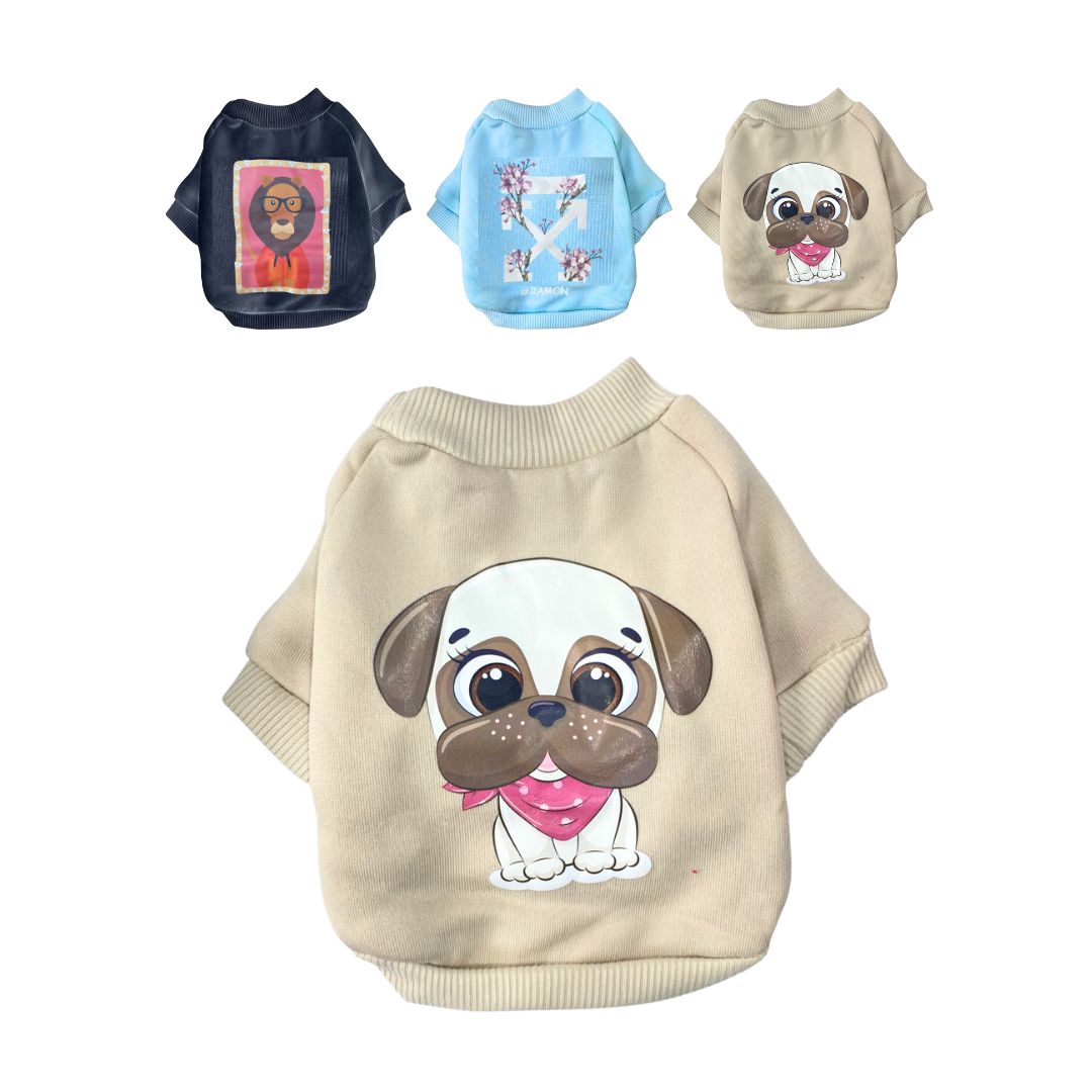 BUZO PARA MASCOTA ESTAMPADO RINPETS S,M,L,XL BMR-5301