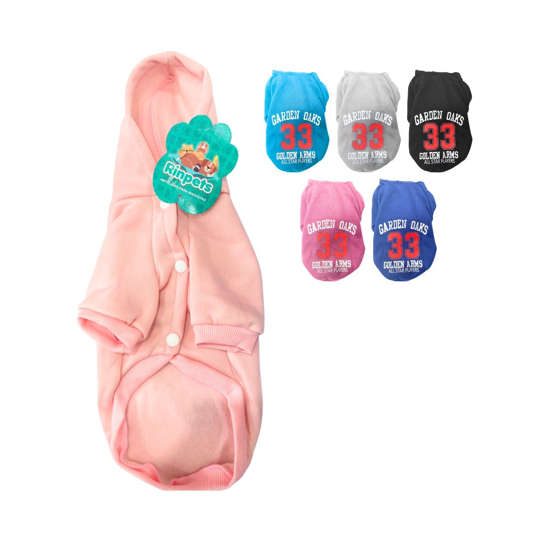 ROPA PARA MASCOTA RINPETS S,M,L,XL BMR-5308