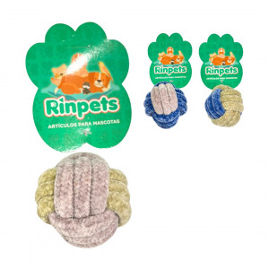 JUGUETE BOLA DE CUERDA PARA MASCOTA RINPETS BMR-5384