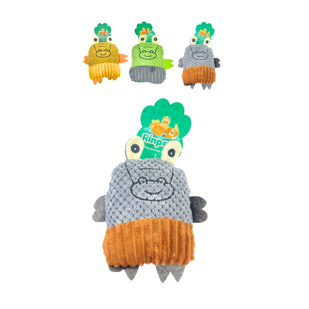 JUGUETE PELUCHE RANA PARA MASCOTA RINPETS BMR-5428
