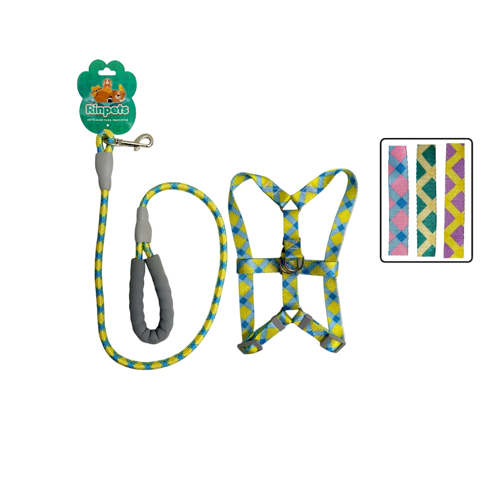 LASO +COLLAR FINO MASCOTA COLORES BMR-5015 (PQX12)