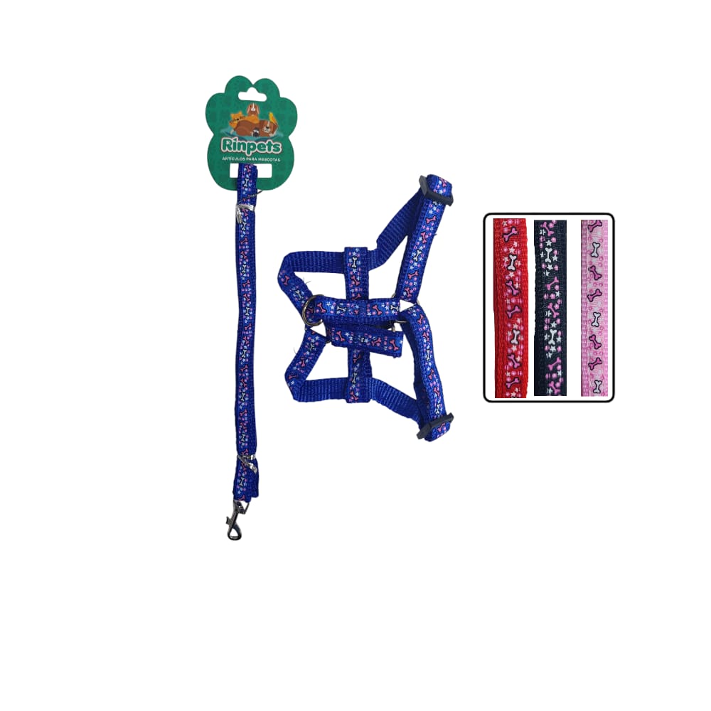 LASO + COLLAR ESTAMPADO HUESITO BMR-5111 (PQTX12)