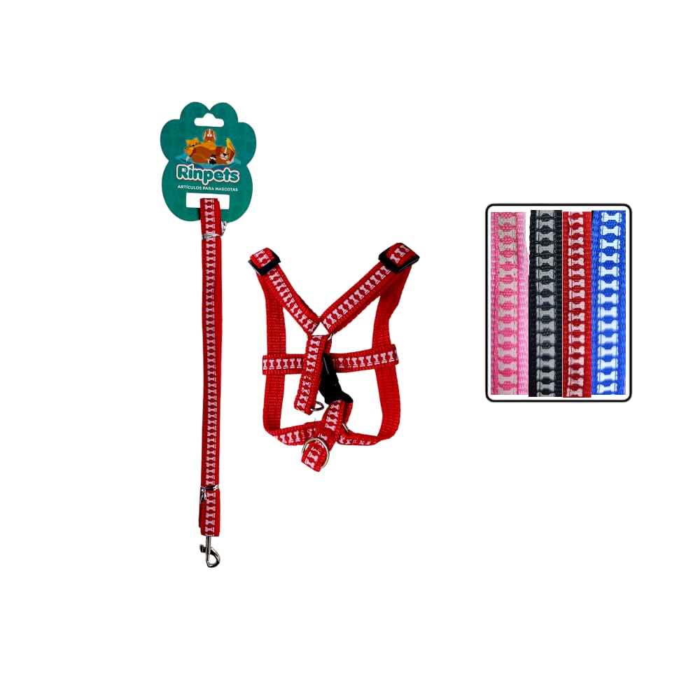 LASO + COLLAR ESTAMPADO HUESO BMR-5114 (PQTX12)