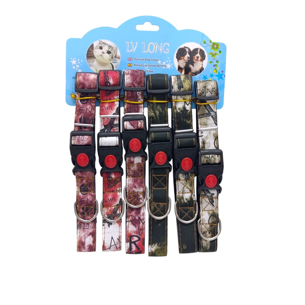 COLLAR MASCOTA ESTAMPADO DK-2186 (X6)