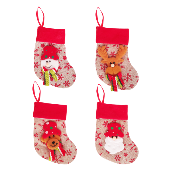 ADORNO BOTA NAVIDEÑA  (PQTX12)