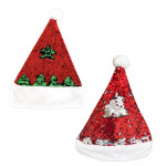 GORRO NAVIDEÑO LENTEJUELAS 40*28CM (PQTX12)