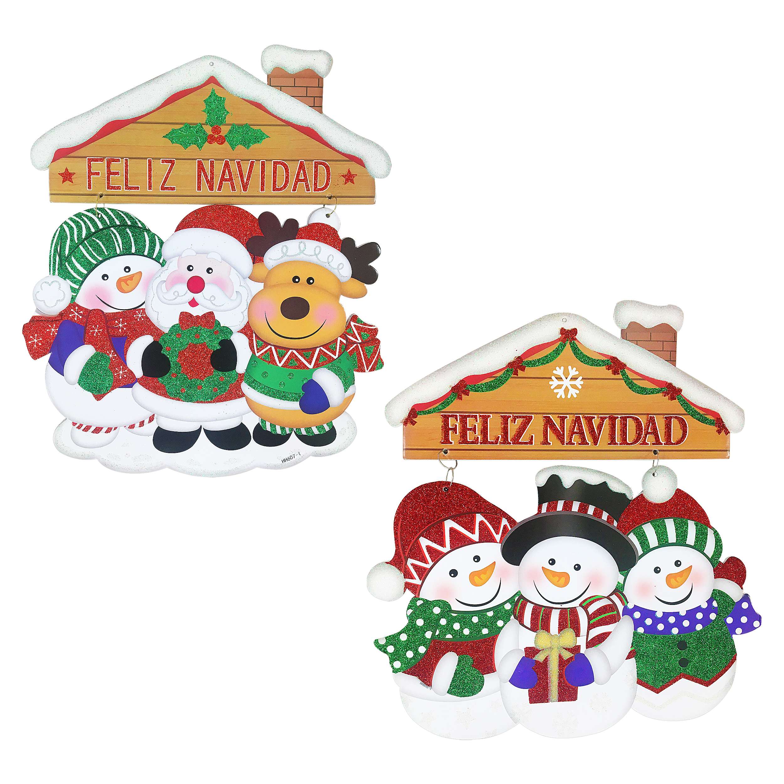 ADORNO CASA MUÑECOS NAVIDEÑO