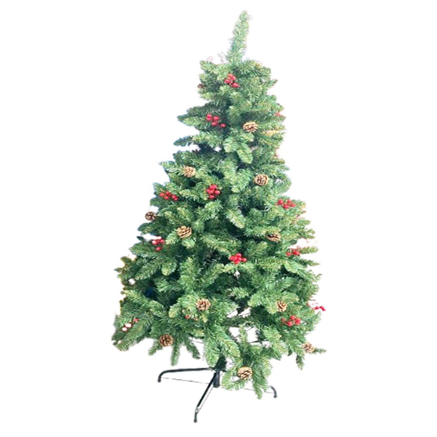 ARBOL NAVIDEÑO CON ADORNOS 210CM 900T