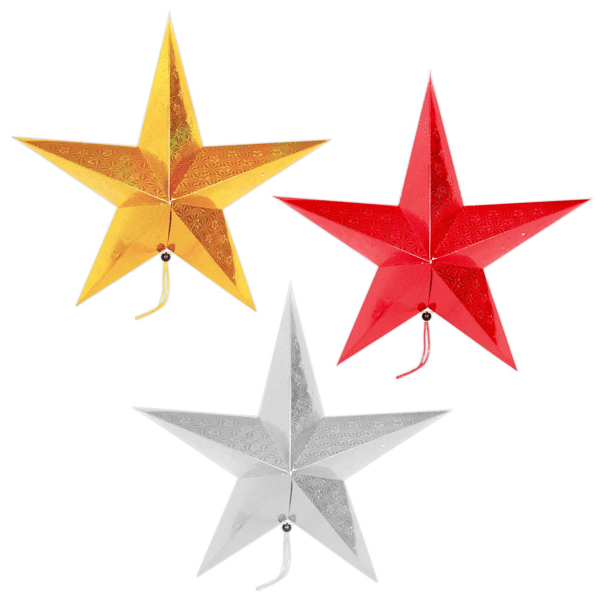 ESTRELLA HOLOGRAMA 5 PUNTAS 60CM