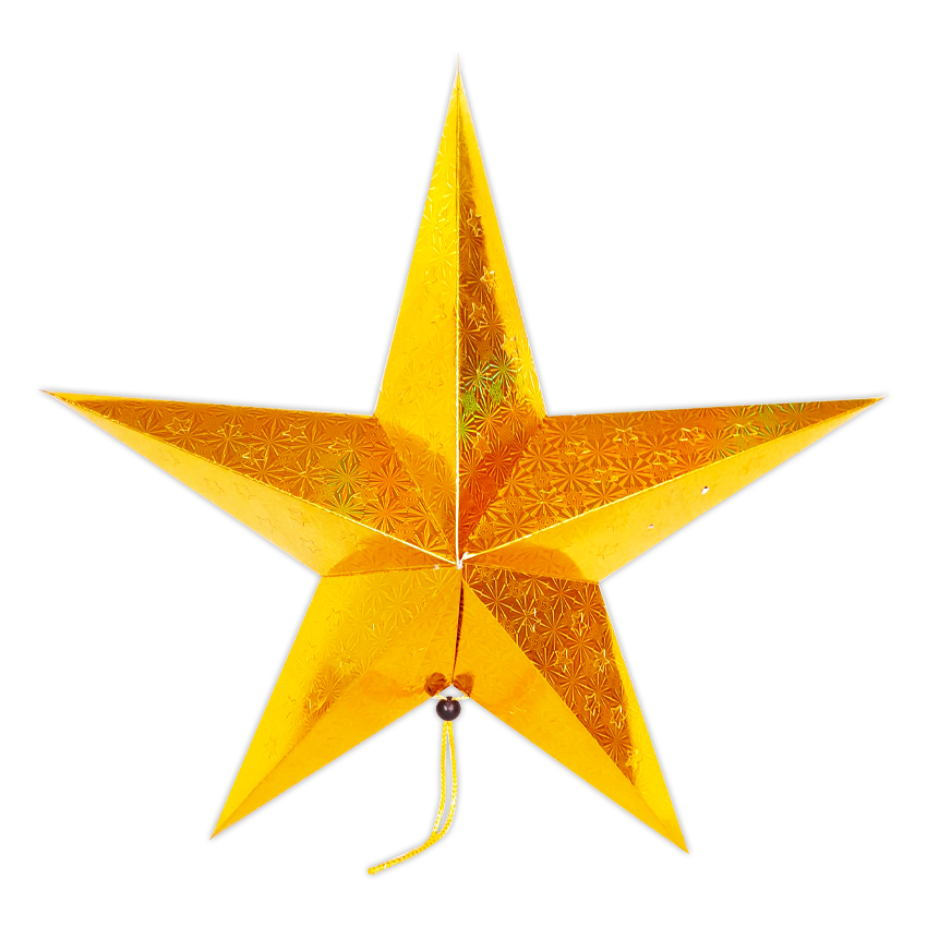 ESTRELLA HOLOGRAMA 5 PUNTAS 60CM