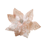 FLOR NAVIDEÑA CHAMPAÑA 45CM (BJX40)