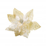 FLOR NAVIDEÑA DORADA 45CM (BJX40)
