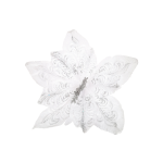 FLOR NAVIDEÑA PLATEADA 45CM (BJX40)