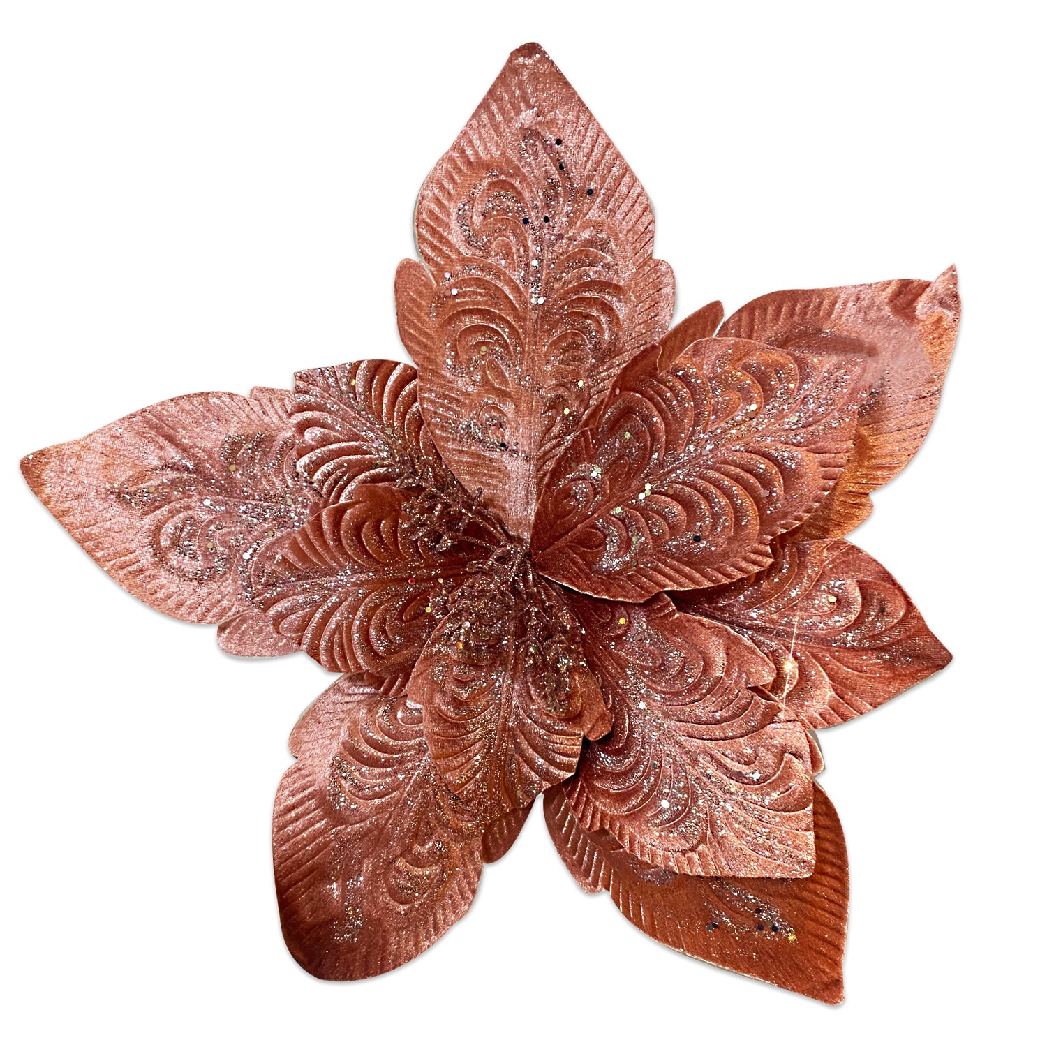 FLOR NAVIDEÑA PALO DE ROSA 45CM (BJX40)