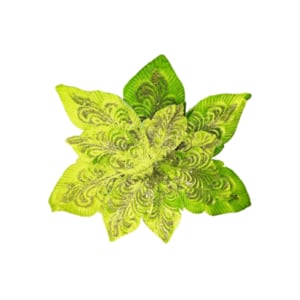 FLOR NAVIDEÑA VERDE LIMON (40CM)