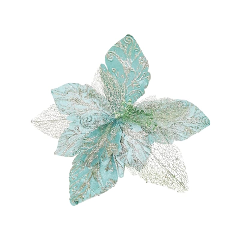 FLOR NAVIDEÑA VERDE MENTA