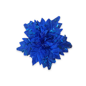 FLOR NAVIDEÑA AZUL 20CM (BJX80)