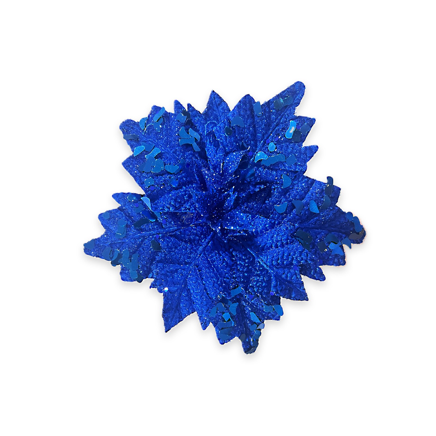 FLOR NAVIDEÑA AZUL 20CM (BJX80)