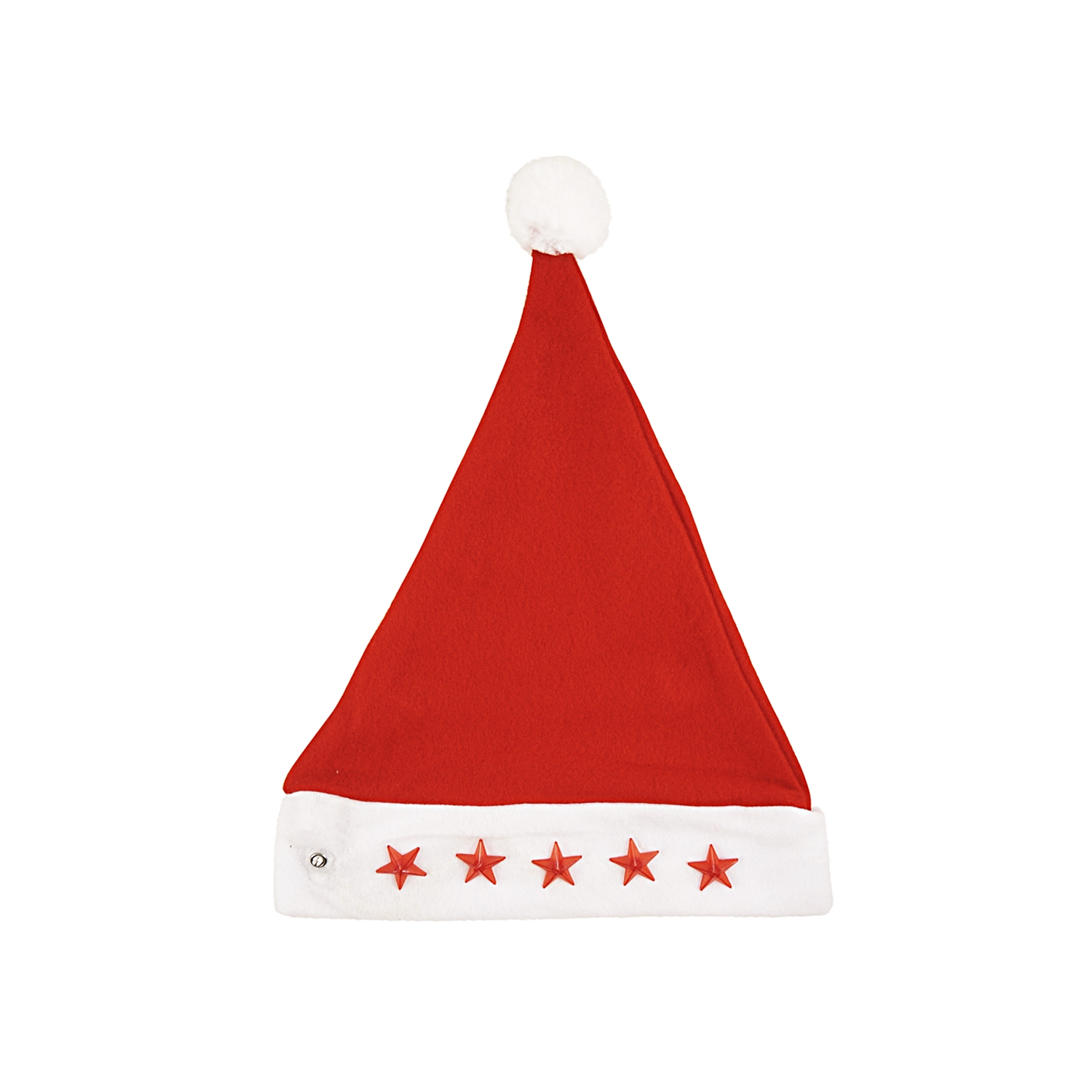 GORRO NAVIDEÑO CON LUZ 20*30CM (PQTX12)