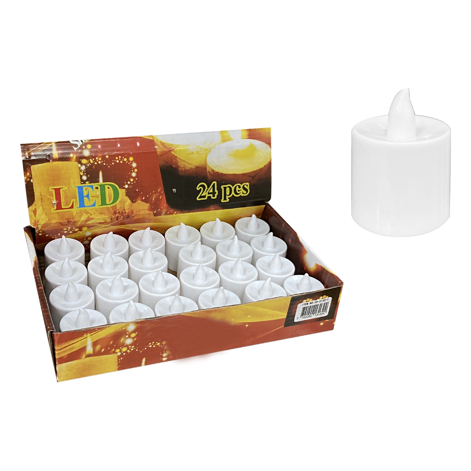 VELA NAVIDEÑA LUZ BLANCA (CJX24)