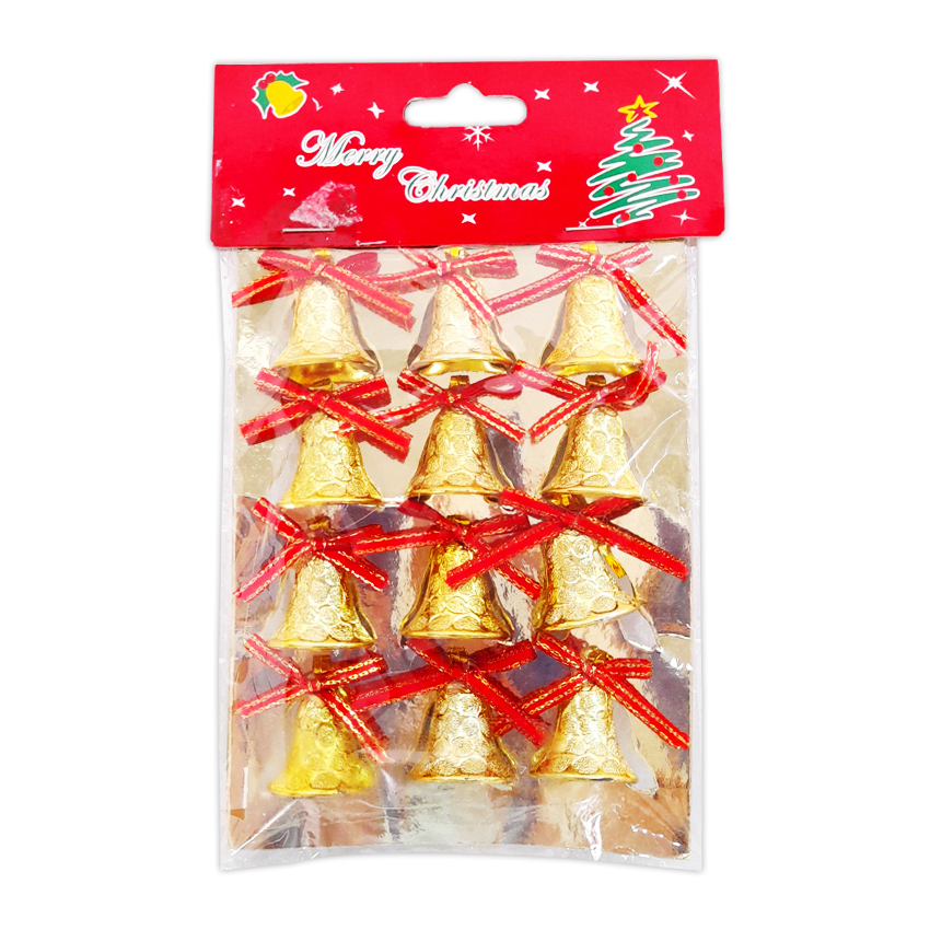 ADORNO CAMPANA NAVIDEÑA X12