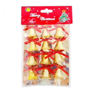 ADORNO CAMPANA NAVIDEÑA X12