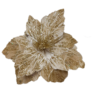 FLOR NAVIDEÑA DORADA (BJX80)