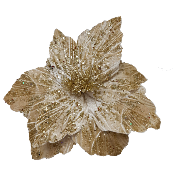 FLOR NAVIDEÑA DORADA (BJX80)