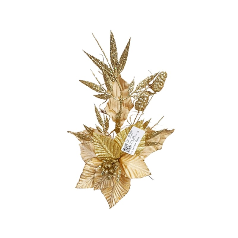 FLOR NAVIDEÑA DORADA;