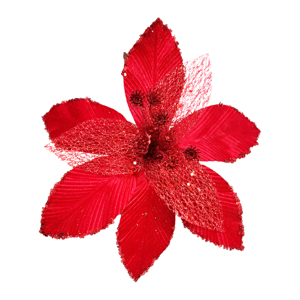 FLOR NAVIDEÑA ROJA 29CM (BJX80)
