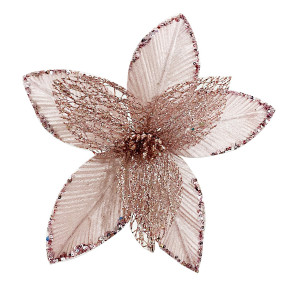 FLOR NAVIDEÑA ROSADA CLARA 29CM (BJX80)