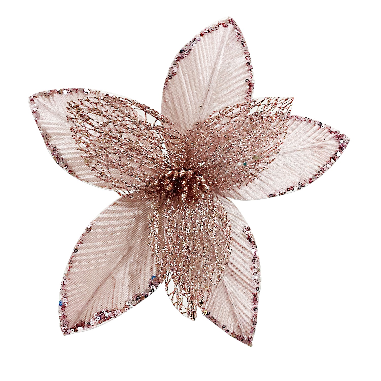 FLOR NAVIDEÑA ROSADA CLARA 29CM (BJX80)