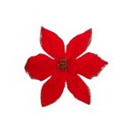 FLOR NAVIDEÑA ROJA 17CM (PQTX24)